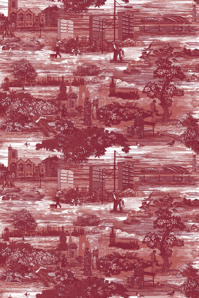 Glasgow Toile Fabric / image 1