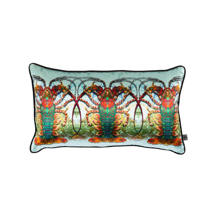 Crustacean Row Velvet Cushion / image 1