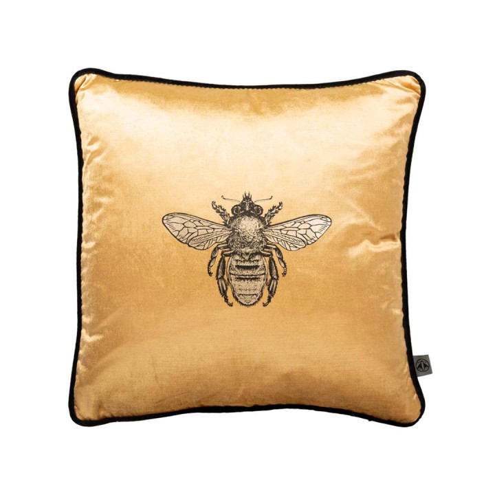 Small Honey Bee Velvet Cushion / image 1